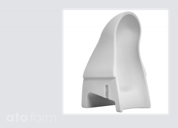 Dusch- und Toilettenstuhl M2 Zubehör - Spritzschutz für Sitzplatte mit Aussparung für die Intimpflege