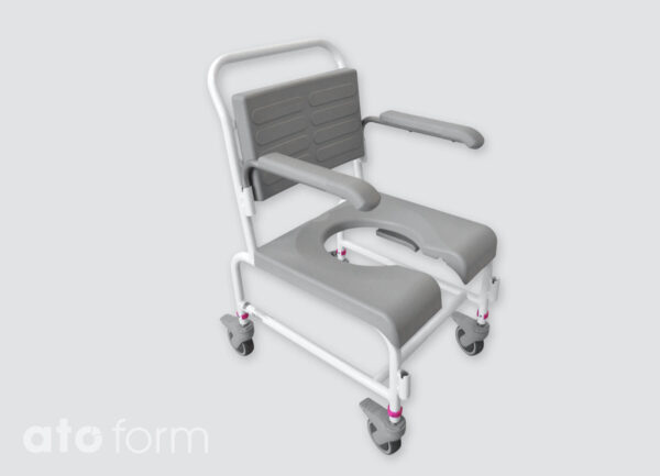 M2 Schmal mit Schiebebügel und Sitzplatte mit Ausschnitt für die Intimpflege