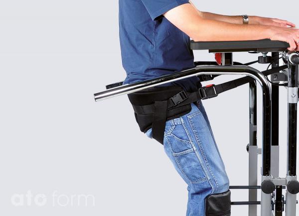 Raise up using a pressure relieving stand up belt