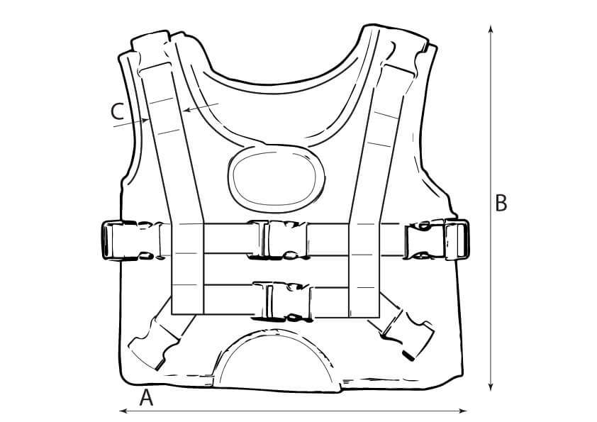 BodyMap Weste Skizze BodyMap Weste Skizze