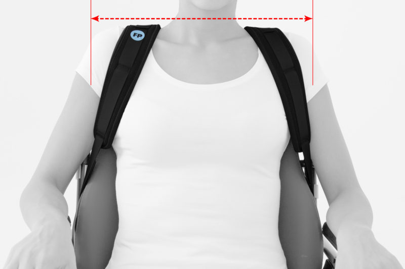 Technische Daten Schultergurt Schulterbreite