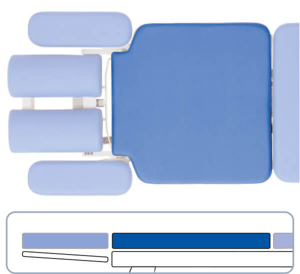 Position 7 – 8 Thoorax- und Lumbar-Bereich fix